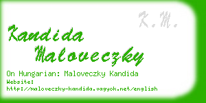 kandida maloveczky business card